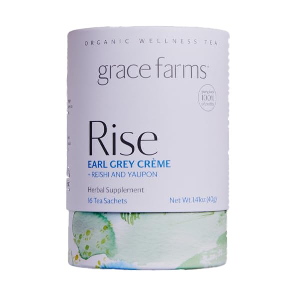 Grace Farms Organic Rise Wellness Blend Tea, 16 Ct - Bloomnest