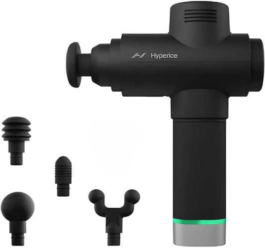 Hyperice Hypervolt 2 Pro - Featuring Quiet Glide Technology - Handheld Percussion Massage Gun - 5 Speeds, 5 Interchangeable Heads - Helps Relieve Sore Muscles and Stiffness FSA-HSA - Bloomnest