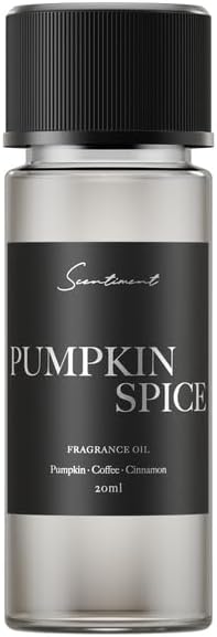 Scentiment Diffuser Oil - Pumpkin Spice Fall Collection | Aromatherapy Home Fragrance | Luxurious Scent with Notes of Pumpkin, Coffee, Cinnamon (20ml) Scentiment