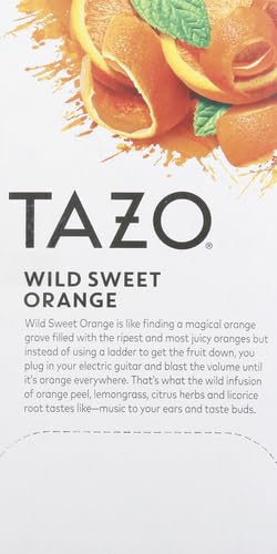 TAZO Wild Sweet Orange Tea Bags, Unsweetened Herbal Tea, Caffeine Free, 20 Total Bags - Bloomnest