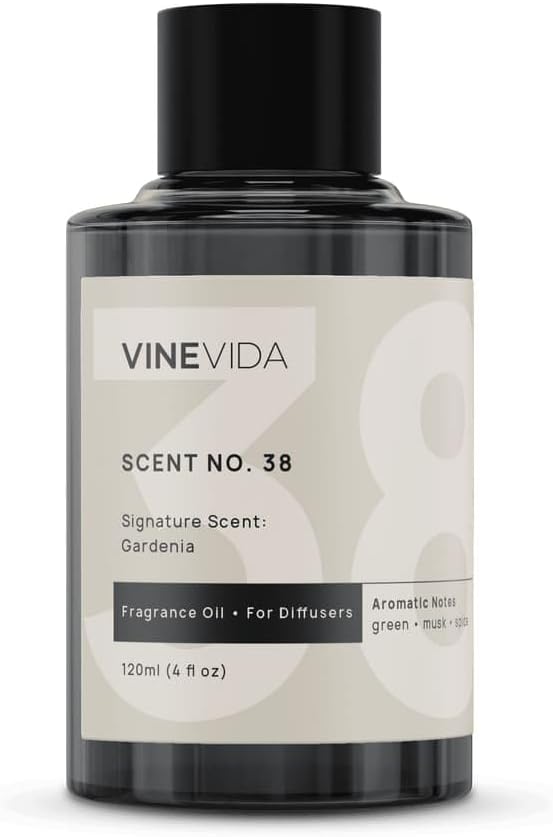 VINEVIDA [4 Fl Oz] Gardenia Fragrance Oil for Cold Air Diffusers, Essential Oils for Diffuser Oil Refill & Air Freshener Room Spray - Bloomnest