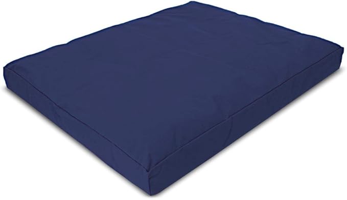 Bean Products Meditation Cushion - Zabuton Meditation Pillows for Sitting on Floor, Yoga Cushion, Cotton Yoga Pillow, Zen Kneeling Prayer Pad- Made in USA - Premium 32x26x3, Navy - Bloomnest