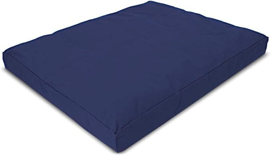 Bean Products Meditation Cushion - Zabuton Meditation Pillows for Sitting on Floor, Yoga Cushion, Cotton Yoga Pillow, Zen Kneeling Prayer Pad- Made in USA - Premium 32x26x3, Navy - Bloomnest
