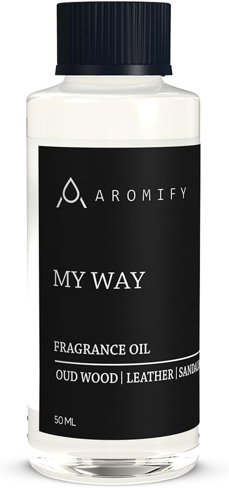 My Way Diffuser Oil, Inspired by 1 Hotel Miami Beach, Hotel Scent Diffuser Oil, My Way Aromatherapy Blend of Essential Oils for Home & Office, Leather & Sandalwood Scent, 1.6 FL Oz, 50 mL - Bloomnest