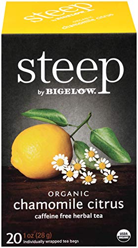 steep Organic Chamomile Citrus Herbal 20 Count Box (Pack of 3), Certified Organic, Gluten-Free, Kosher Tea in Foil-Wrapped Bags - Bloomnest