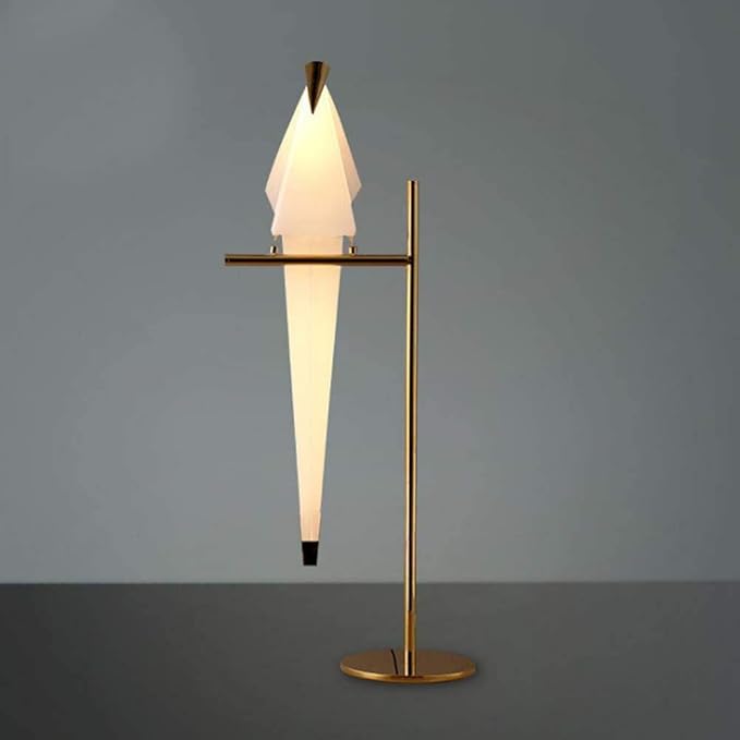 28.5 Inch Modern Bird Table Lamp, Gold Bird Swing Light Fixtures LED Standing Table Lamp for Living Room - Bloomnest
