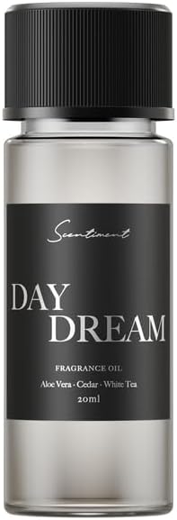 Scentiment Diffuser Oil - Day Dream | Inspired by Westin® Hotel White Tea Scent | Aromatherapy Home Fragrance| Luxurious Scent with Notes of Aloe Vera, Cedar, White Tea (20ml) Scentiment