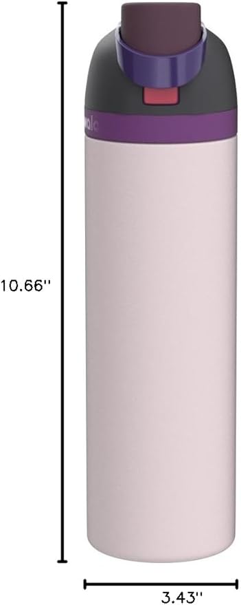 Owala FreeSip Insulated Stainless Steel Water Bottle with Straw for Sports, Travel, and School BPA-Free Sports Water Bottle, 32 oz, Dreamy Field Owala