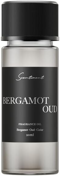 Scentiment Diffuser Oil - Bergamot Oud | Aromatherapy Home Fragrance | Luxurious Scent with Notes of Orange, Bergamot, Oud (20ml) - Bloomnest