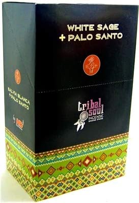 Tribal Soul Incense Smudge Stick Scents | Premium Quality Incense Stick (Box of 12) (White Sage Palo Santo) Bloomnest