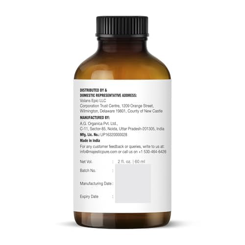 Majestic Pure Lavender Essential Oil with Glass Dropper - 2 Fl Oz - 100% Pure and Natural Lavender Oil - Premium Grade Essential Oils for Diffuser, Aromatherapy, Soap and Candle Making - Bloomnest