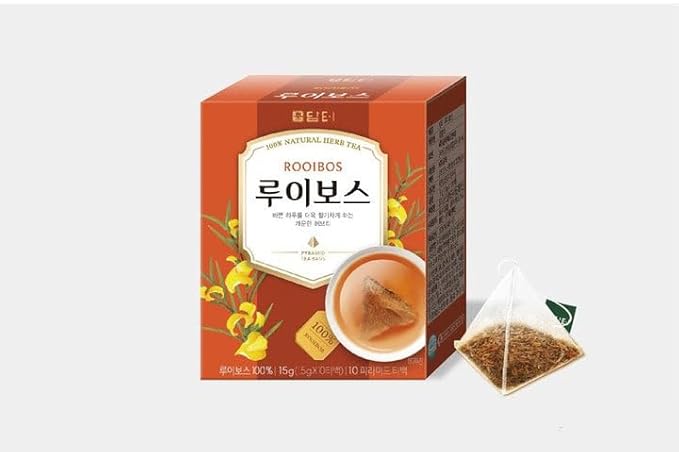 Damtuh Rooibos Tea – 100% Pure Rooibos, Caffeine-Free Herbal Tea, 10 Tea Bags (1g each) - Bloomnest