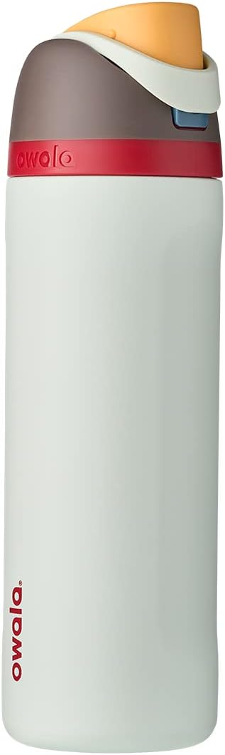 Owala FreeSip Insulated Stainless Steel Water Bottle with Straw, BPA-Free Sports Water Bottle, Great for Travel, 24 Oz, Boneyard Owala