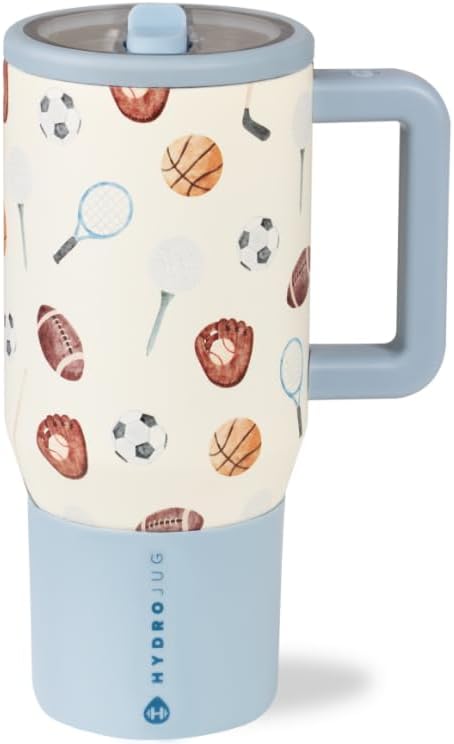 HydroJug Kids - 20 oz Insulated Kids Water Bottle with Flip Straw & Handle | Leak-Proof & Durable | Perfect for School, Sports, Lunch, Travel & Camp, Sports - Bloomnest