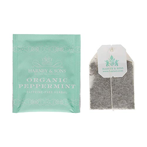 Harney & Sons Organic Peppermint Tea 1.76oz/50g (50 Tea Bags) - Bloomnest