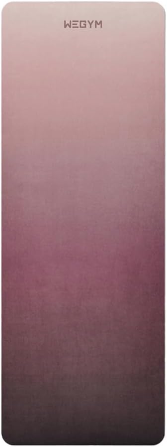 WeGym Yoga Mat, 4mm Cushioned Exercise Mat for Yoga, Pilates, Home Workouts - Anti Slip Polyurethane Suede Yoga Mat with Carrying Strap