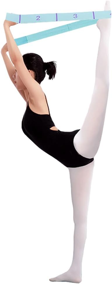 11 Loops Stretch band - Yoga, Pilates, Ballet, and Physical Therapy Stretching strap for Flexibility, Leg Stretching, and Exercise - Durable Stretching equipment for Dance and Fitness - Bloomnest