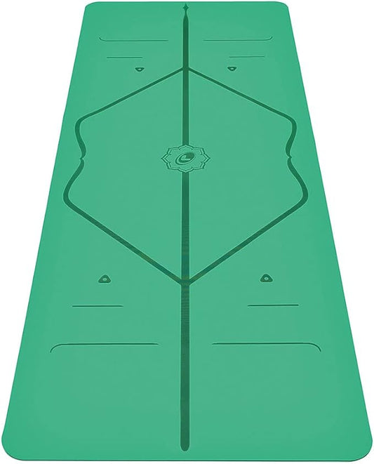 Liforme Travel Yoga mat – Patented Alignment System, Warrior-Like Grip, Non-Slip, Eco-Friendly, Ultra-Lightweight and Sweat Resistant, Made with Natural Rubber