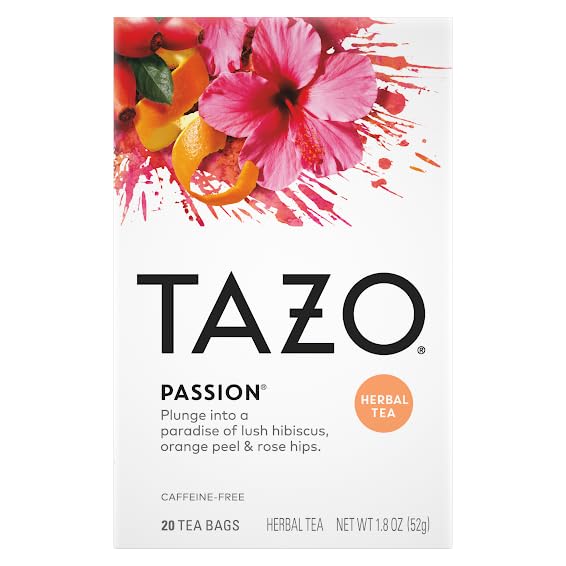 TAZO Tea Bags, (JOY, Passion, Pumpkin Chai, Vanilla Caramel Chai, Wild Sweet Orange, Peachy Green) (2ea) Variety Pack - Bloomnest