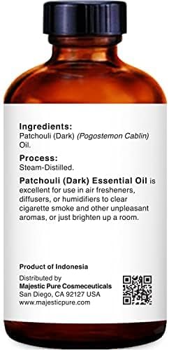 Majestic Pure Essential Oil with Glass Dropper - 100% Pure and Natural - Essential Oils for Diffuser, Aromatherapy, Soap and Candle Making, Patchouli Essential Oil, Patchouli Oil, 1 Fl Oz (Pack of 2) - Bloomnest