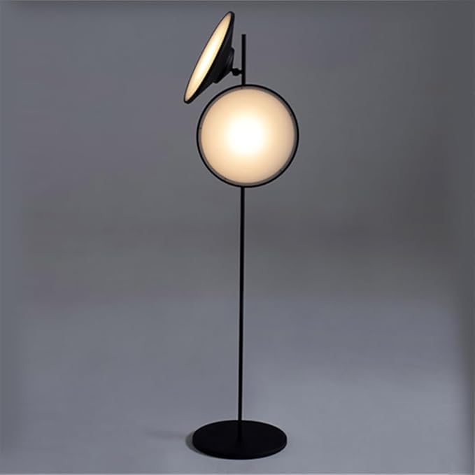 Contemporary Black Floor Lamp Nordic Art Family Living Room Bedroom Creativity Atmosphere LED Decorative Standing Light (D) - Bloomnest