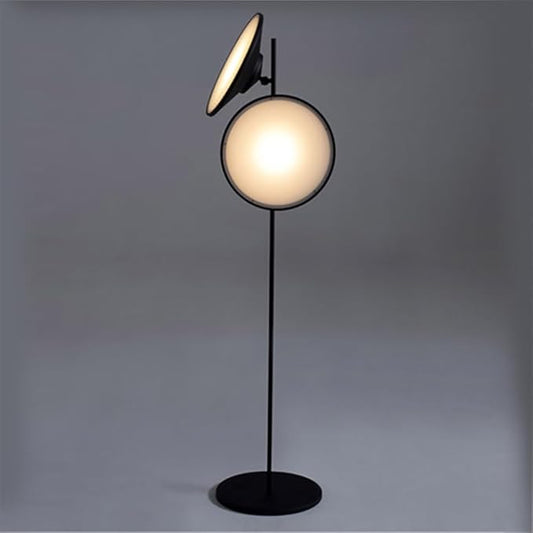 Contemporary Black Floor Lamp Nordic Art Family Living Room Bedroom Creativity Atmosphere LED Decorative Standing Light (D) - Bloomnest