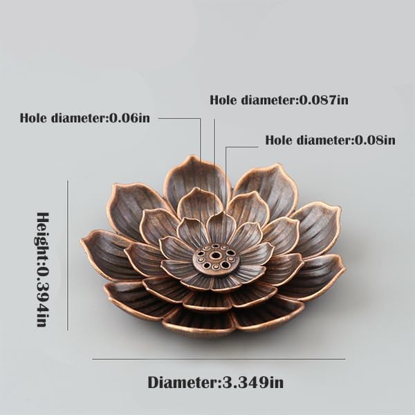 Incense Holder with Incense Stick Tray,Multi-Functional Incense Burner and Stick Holder Combo (9, Black)