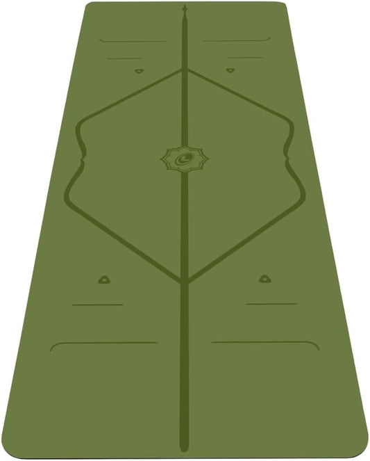 Liforme Travel Yoga mat – Patented Alignment System, Warrior-Like Grip, Non-Slip, Eco-Friendly, Ultra-Lightweight and Sweat Resistant, Made with Natural Rubber