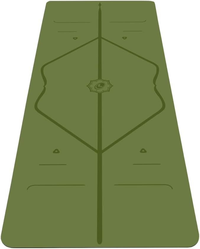 Liforme Travel Yoga mat – Patented Alignment System, Warrior-Like Grip, Non-Slip, Eco-Friendly, Ultra-Lightweight and Sweat Resistant, Made with Natural Rubber