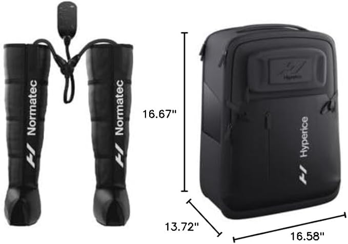 Hyperice Normatec 3 - Recovery System with Patented Dynamic Compression Massage Technology (Normatec 3 Standard Size Legs and Backpack) - Bloomnest