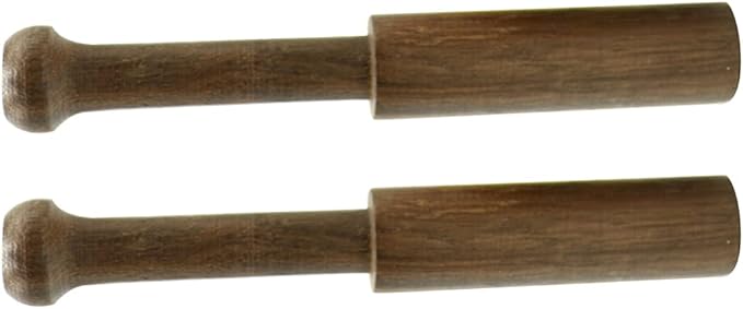 COHEALI 2 Pack Tibetan Singing Bowl Mallets Wood Sound Bowl Strikers for Meditation Yoga Spiritual Relaxation 5.00In Durable Hand Percussion Sticks - Bloomnest