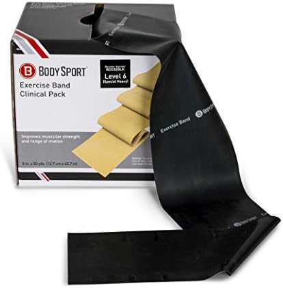Body Sport Exercise Bands - Resistance Bands in 50 yard Rolls for Fitness, Stretching, or Physical Therapy - Bloomnest