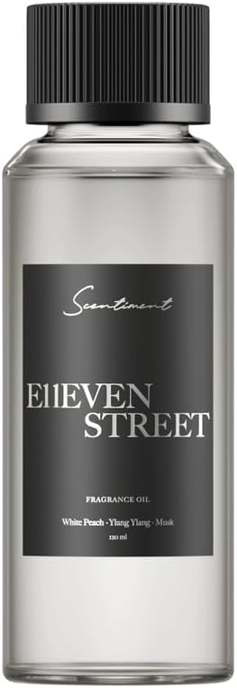 Scentiment Diffuser Oil - E11even Street Hotel | Aromatherapy Home Fragrance | Inspired by Hotel E11even® | Luxurious Scent with Notes of White Peach, Ylang Ylang, Mush (120ml) Scentiment