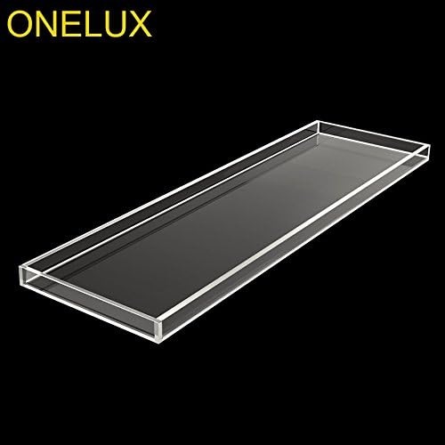 ONELUX Durable Clear Acrylic Towel Tray,Lucite Bathtub Caddy - Bloomnest