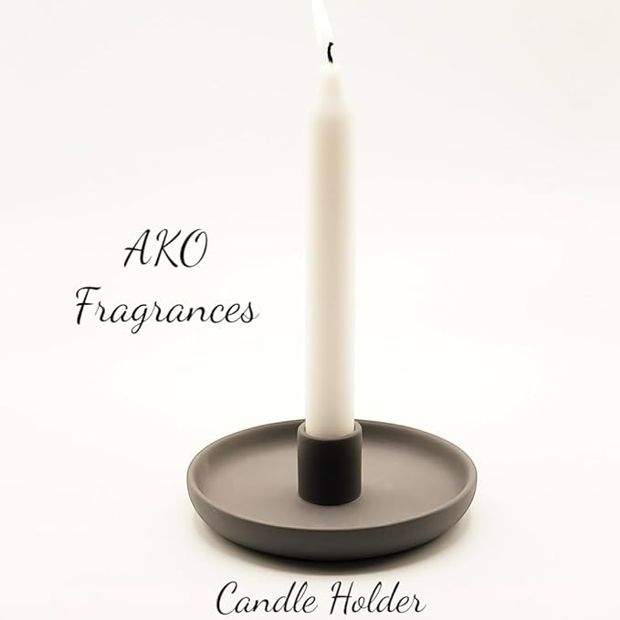 4 in 1 Incense Burner Holder - Multi-Purpose Ceramic Incense Stick Holder, Palo Santo Holder for Clean Burning, Sage Meditation Burner Set, Candle Holder for Aromatherapy (Matte Charcoal Black) - Bloomnest