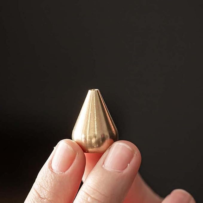 3Pcs Mini Brass Incense Holder, Incense Cone Holder, Portable Coil Incense Holder, Incense Stick Holder for Home Office Teahouse, Water Drop Shape - Bloomnest