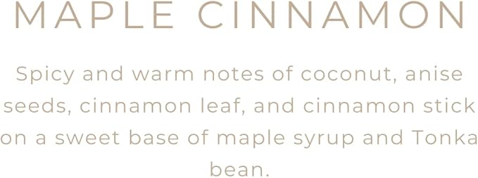 River Birch Candles Maple Cinnamon Scented Candle | Premium, All-Natural, Non-Toxic, Soy Candles | 16oz 90 Hr Burn Time | Cozy Relaxing Gifts for Home - Bloomnest