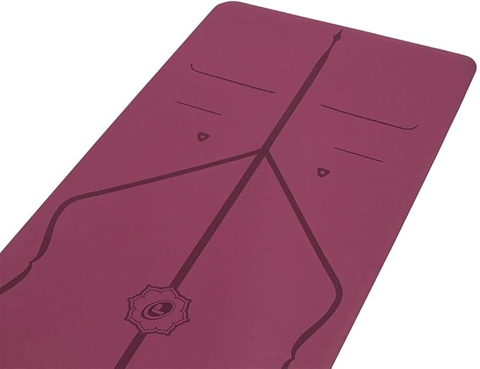 Liforme Original Yoga Mat – Free Yoga Bag Included - Patented Alignment System, Warrior-like Grip, Non-slip, Eco-friendly, sweat-resistant, long, wide, 4.2mm thick mat for comfort - Bloomnest