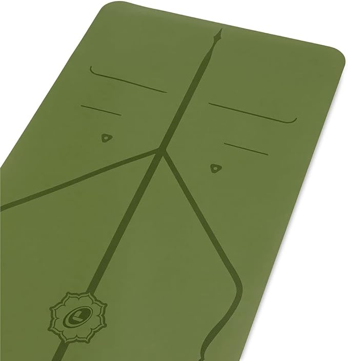 Liforme Original Yoga Mat – Free Yoga Bag Included - Patented Alignment System, Warrior-like Grip, Non-slip, Eco-friendly, sweat-resistant, long, wide, 4.2mm thick mat for comfort - Bloomnest