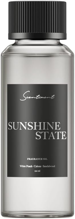 Scentiment Diffuser Oil - Sunshine State | Aromatherapy Home Fragrance | Inspired by Acqualina® Resort | Luxurious Scent with Notes of Bergamot, Ylang-ylang, Musk, Sandalwood, (120m) l - Bloomnest