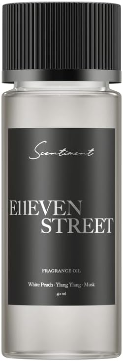 Scentiment - E11even Street Hotel Diffuser Oil | Aromatherapy Home Fragrance | Luxurious Scent with Notes of White Peach, Ylang Ylang, Mush, 50ml Scentiment