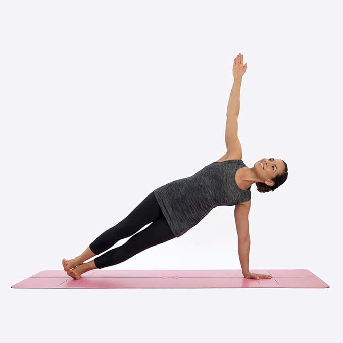 Liforme Original Yoga Mat – Free Yoga Bag Included - Patented Alignment System, Warrior-like Grip, Non-slip, Eco-friendly, sweat-resistant, long, wide, 4.2mm thick mat for comfort - Bloomnest