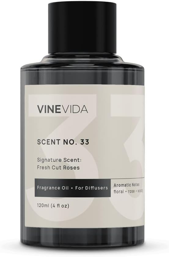 VINEVIDA [4 Fl Oz] Fresh Cut Roses Fragrance Oil for Cold Air Diffusers, Essential Oils for Diffuser Oil Refill & Air Freshener Room Spray - Bloomnest