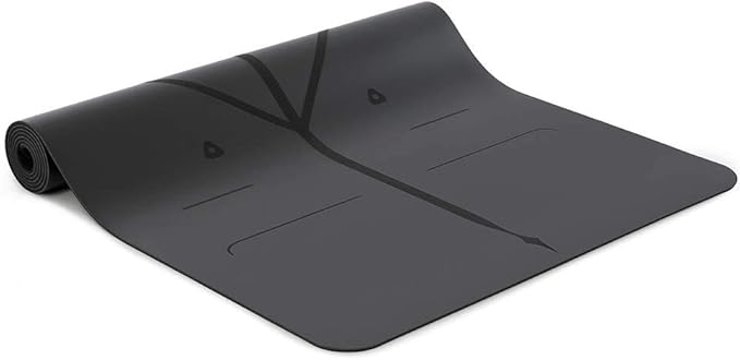 Liforme Original Yoga Mat – Free Yoga Bag Included - Patented Alignment System, Warrior-like Grip, Non-slip, Eco-friendly, sweat-resistant, long, wide, 4.2mm thick mat for comfort - Bloomnest
