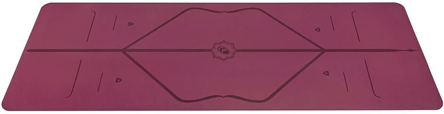 Liforme Original Yoga Mat – Free Yoga Bag Included - Patented Alignment System, Warrior-like Grip, Non-slip, Eco-friendly, sweat-resistant, long, wide, 4.2mm thick mat for comfort