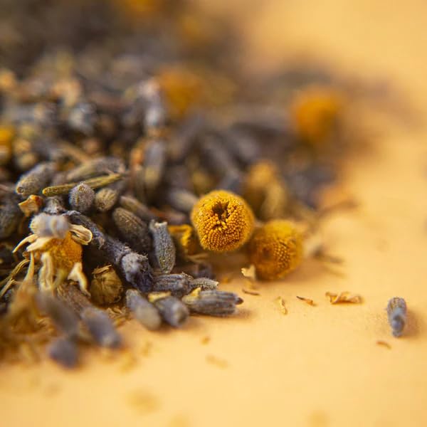 Organic Positively Tea Company, Lavender Chamomile, Herbal Tea, Loose Leaf, 4 Ounce - Bloomnest