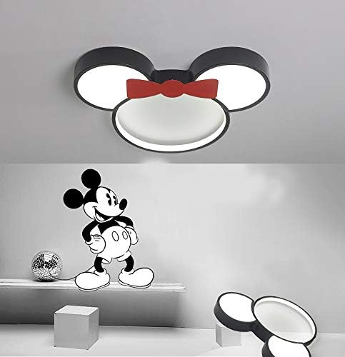 Ceiling Light LED Acrylic Flush Mount Ceiling Light Fixtures with Cartoon Mouse Head Shade for Kids Room Girls Room Children's Room Boys Room Bedroom, White Light - Bloomnest