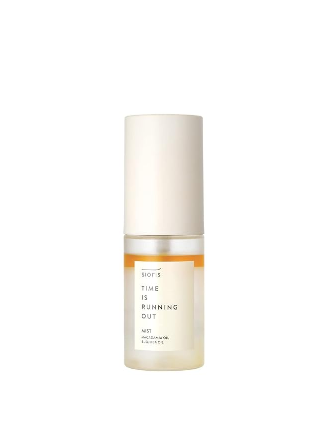 SIORIS Time Is Running Out mist 30ml (organic, vegan), glass skin face mist for Sensitive Skin, jojoba oil for moisture lock, enriched citrus water rejuvenates glass veil finish - Bloomnest