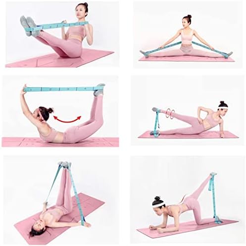 Stretch Straps, Elastic Stretching Strap with Adjustable 11 Loops, Fitness Leg Stretch Band Equipment Flexibility Trainer Resistance Stretch Assist Belt, for Physical Therapy, Pilates, Yoga, Ballet - Bloomnest