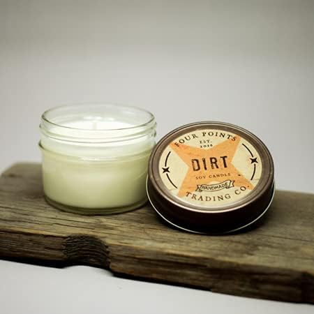 Dirt Scented Candle, 4 Oz. Handcrafted Soy Wax Candles for Men & Women, Fragrant Aromatherapy Candle with Jar, Unique Room Scents, Relaxing Home Essentials for Mom, Daughter or Friend - Bloomnest